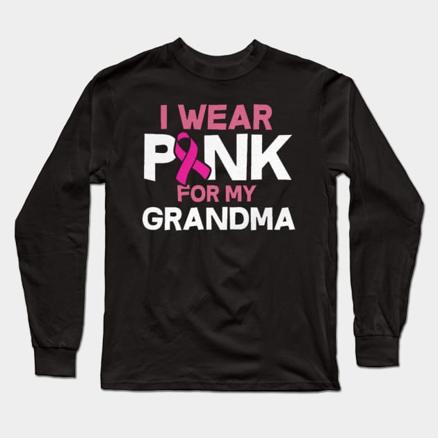 i wear pink for my grandma Long Sleeve T-Shirt by kiwodesign